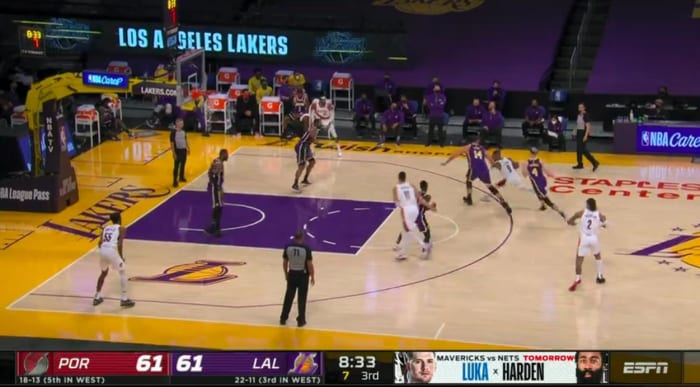 This Damian Lillard pick-and-roll presents a numbers game his teammates must exploit.